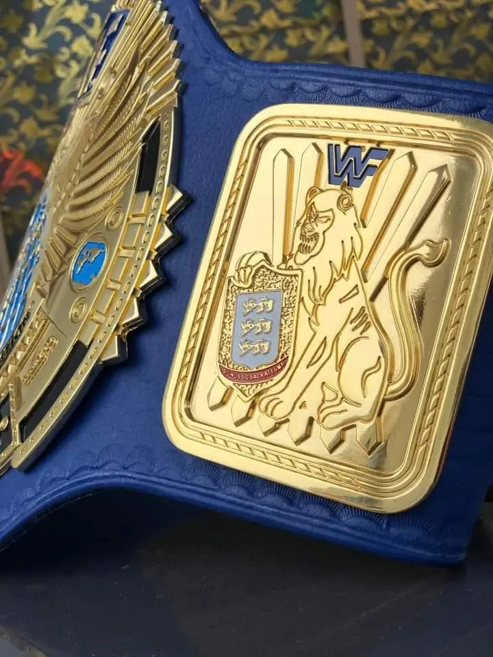 24K GOLD WWF Big Eagle Attitude Era championship belts