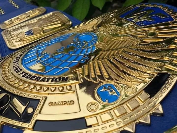 24K GOLD WWF Big Eagle Attitude Era championship belts
