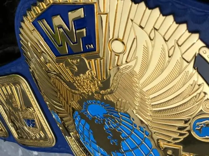 24K GOLD WWF Big Eagle Attitude Era championship belts