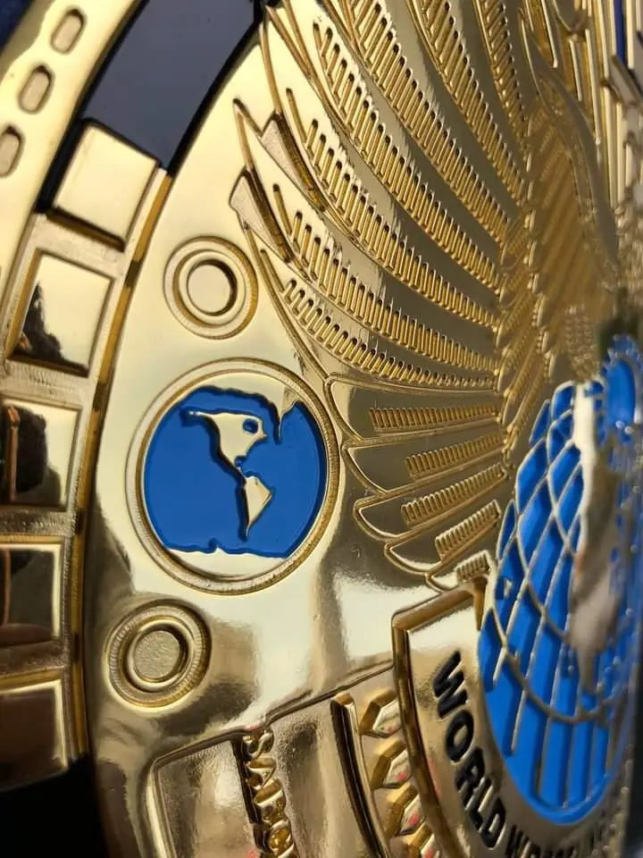 24K GOLD WWF Big Eagle Attitude Era championship belts