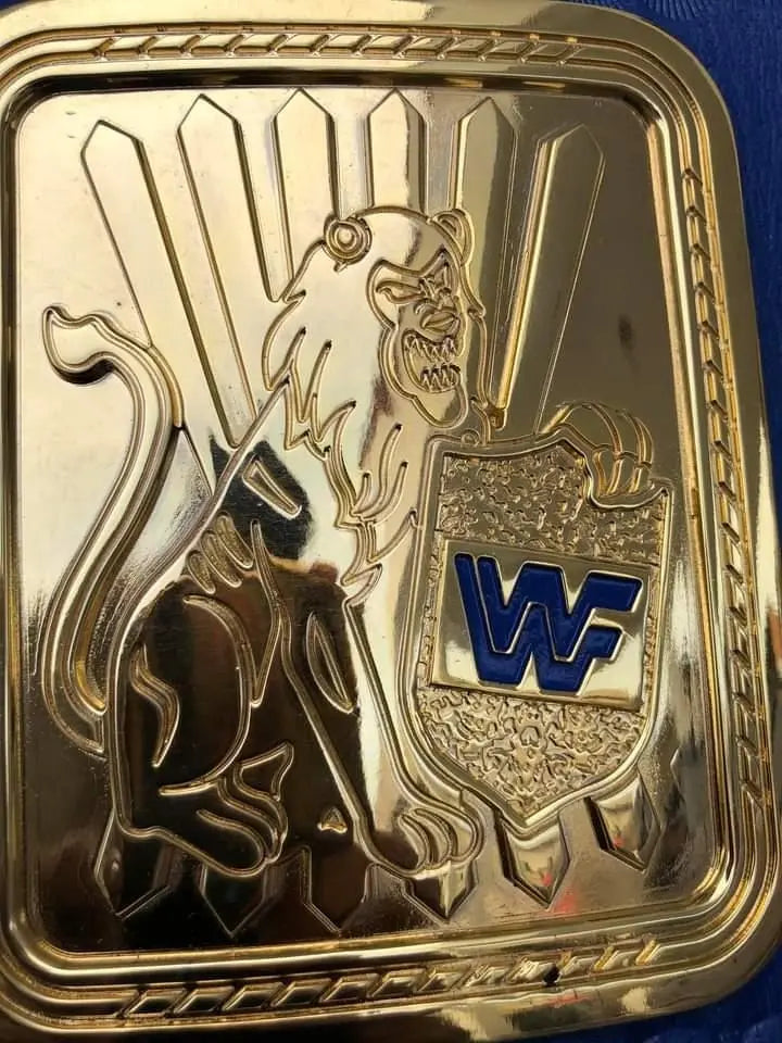 24K GOLD WWF Big Eagle Attitude Era championship belts