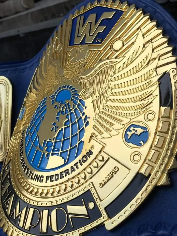 24K GOLD WWF Big Eagle Attitude Era championship belts