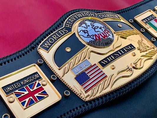 24K GOLD NWA Premium Domed Globe CNC  Championship Belt